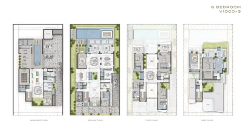 Floor plan, 6 Beds, 24,550 sq ft