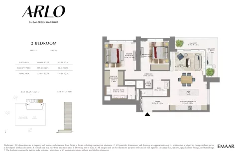 Floor plan, 2 Beds, 1,258 sq ft
