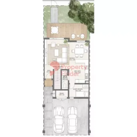 Floor plan, 2 Beds, 1,335 sq ft