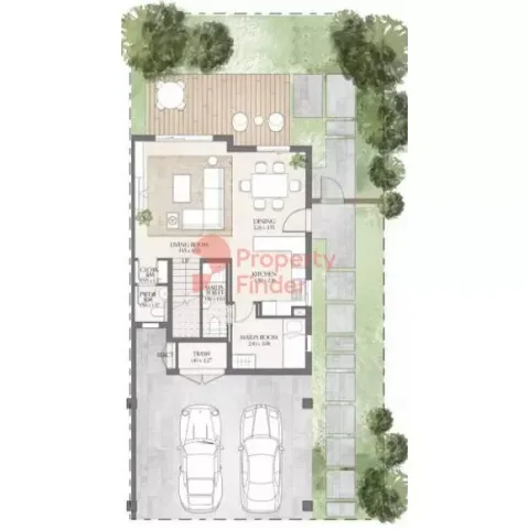 Floor plan, 2 Beds, 1,324 sq ft