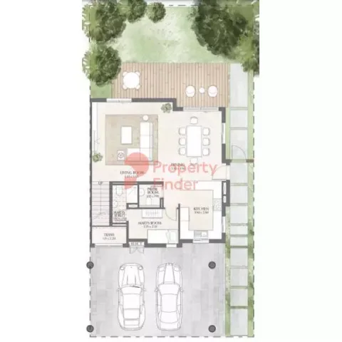 Floor plan, 3 Beds, 1,841 sq ft