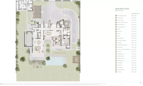 Floor plan, 6 Beds, 20,688 sq ft