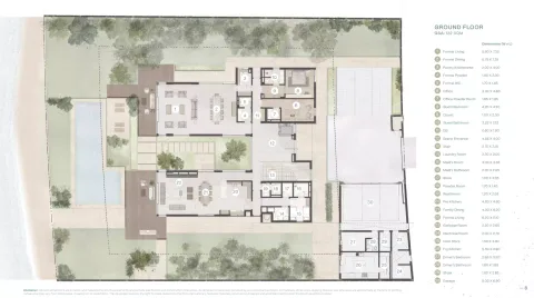Floor plan, 6 Beds, 12,421 sq ft