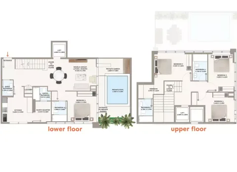 Floor plan, 3 Beds, 2,197 sq ft