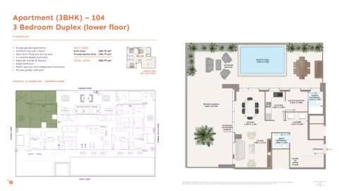 Floor plan, 3 Beds, 2,886 sq ft