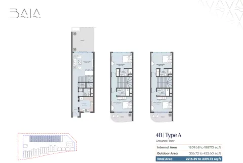 Floor plan, 4 Beds, 2,216 sq ft