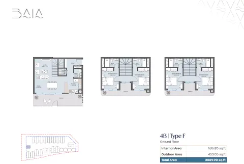 Floor plan, 4 Beds, 2,069 sq ft