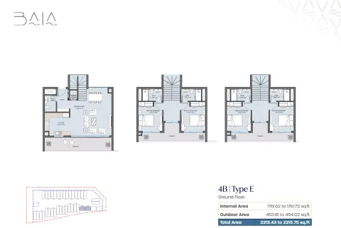 Floor plan, 4 Beds, 2,215 sq ft