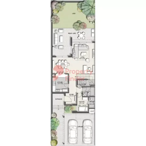 Floor plan, 3 Beds, 2,807 sq ft