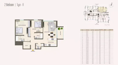 Floor plan, 2 Beds, 1,127 sq ft