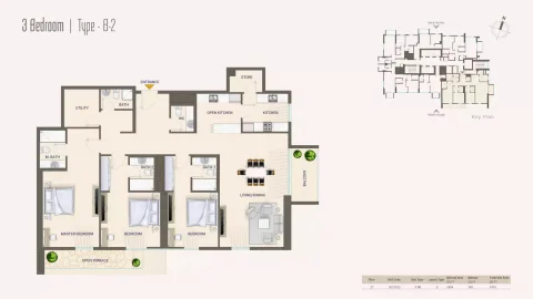 Floor plan, 3 Beds, 1,973 sq ft