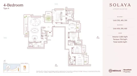 Floor plan, 4 Beds, 4,606 sq ft