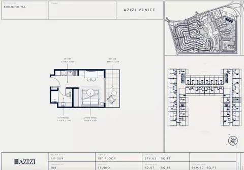 Floor plan, Studio, 369 sq ft