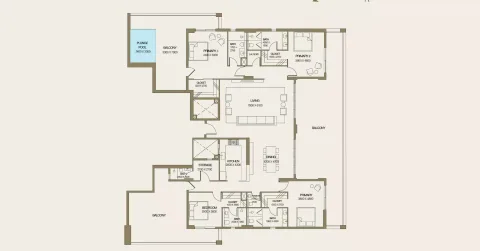 Floor plan, 4 Beds, 0 sq ft