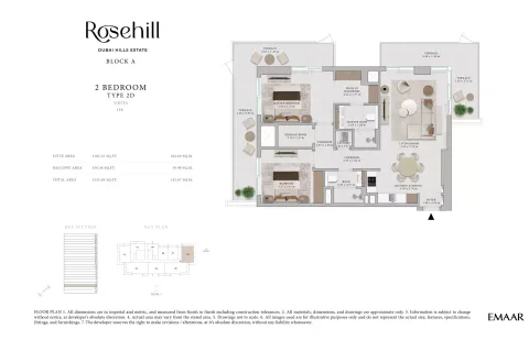 Floor plan, 2 Beds, 1,535 sq ft