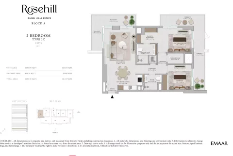 Floor plan, 2 Beds, 1,520 sq ft