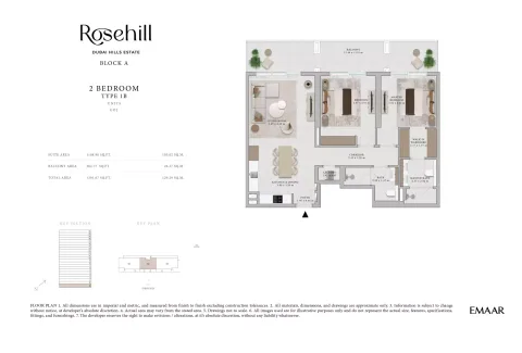Floor plan, 2 Beds, 1,392 sq ft