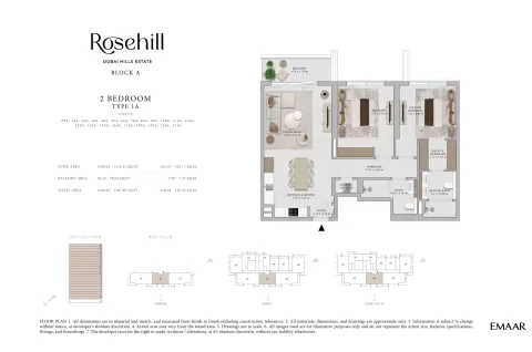 Floor plan, 2 Beds, 1,187 sq ft