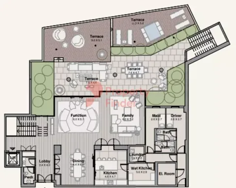 Floor plan, 3 Beds, 8,120 sq ft