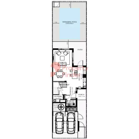 Floor plan, 3 Beds, 2,820 sq ft