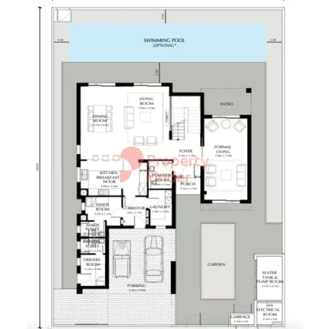 Floor plan, 4 Beds, 4,886 sq ft