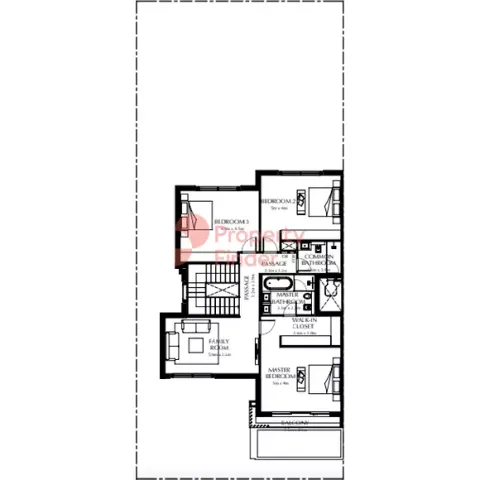 Floor plan, 3 Beds, 3,143 sq ft