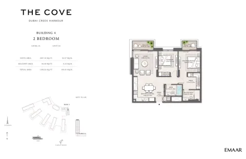 Floor plan, 2 Beds, 1,106 sq ft