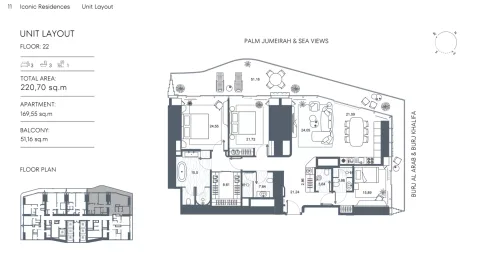 Floor plan, 3 Beds, 2,368 sq ft