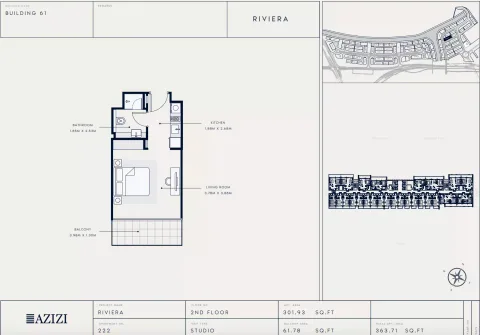 Floor plan, Studio, 363 sq ft