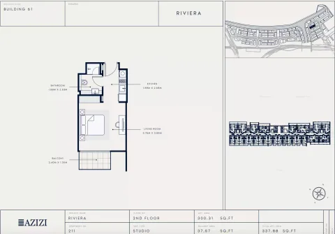 Floor plan, Studio, 337 sq ft