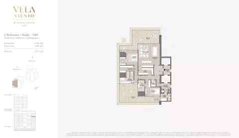 Floor plan, 2 Beds, 3,972 sq ft