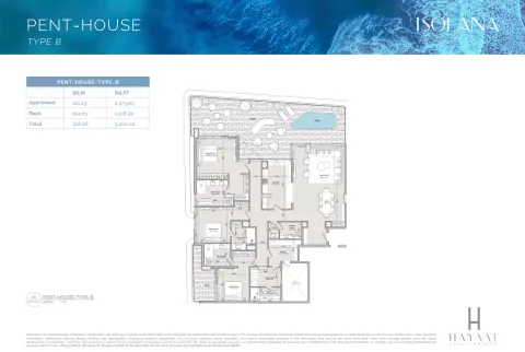 Floor plan, 4 Beds, 3,402 sq ft