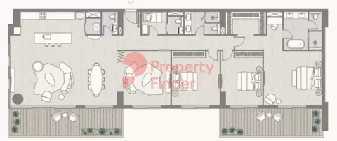 Floor plan, 3 Beds, 2,811 sq ft