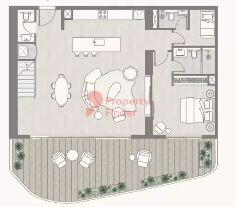Floor plan, 3 Beds, 2,750 sq ft
