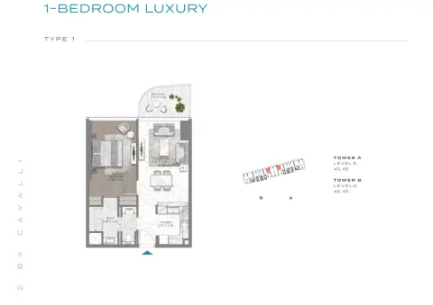Floor plan, 1 Bed, 0 sq ft