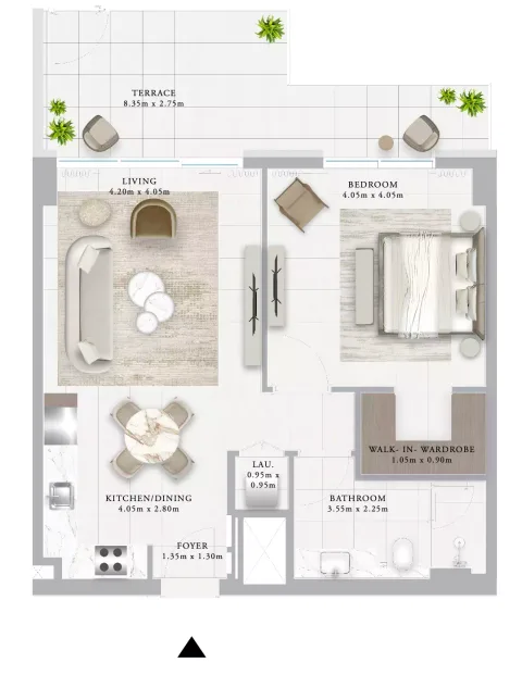 Floor plan, 1 Bed, 934 sq ft