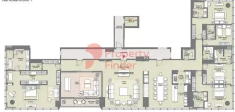 Floor plan, 4 Beds, 5,097 sq ft