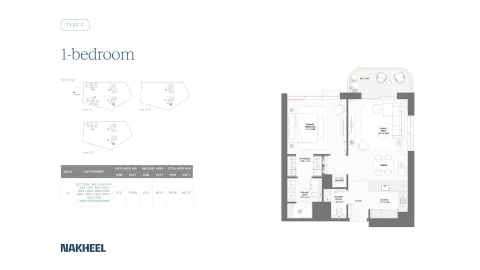 Floor plan, 1 Bed, 867 sq ft