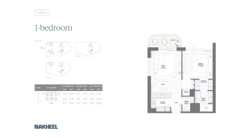 Floor plan, 1 Bed, 867 sq ft