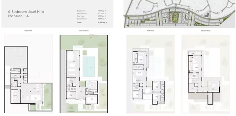 Floor plan, 6 Beds, 15,089 sq ft