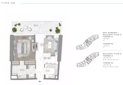 Floor plan, 1 Bed, 0 sq ft