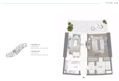 Floor plan, 1 Bed, 0 sq ft