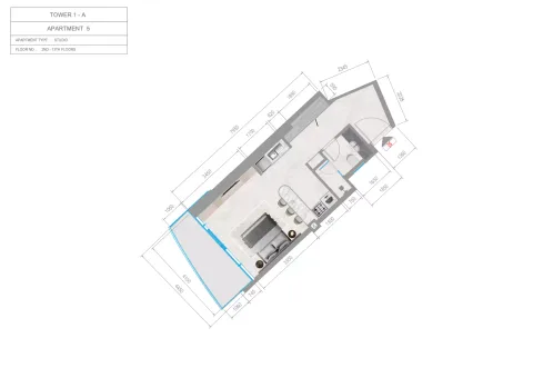 Floor plan, Studio, 0 sq ft