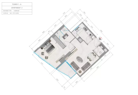 Floor plan, 1 Bed, 0 sq ft