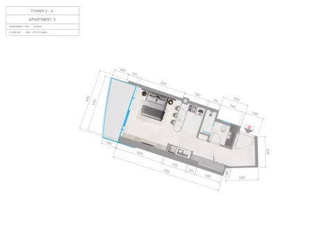 Floor plan, Studio, 0 sq ft
