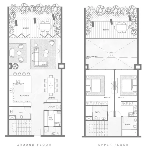 Floor plan, 2 Beds, 2,712 sq ft