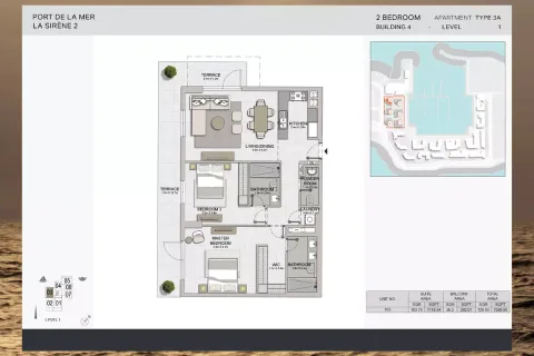 Floor plan, 2 Beds, 1,398 sq ft