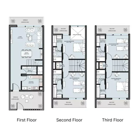 Floor plan, 4 Beds, 2,524 sq ft