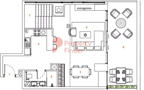 Floor plan, 1 Bed, 917,123 sq ft