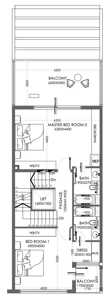 Floor plan, 4 Beds, 0 sq ft